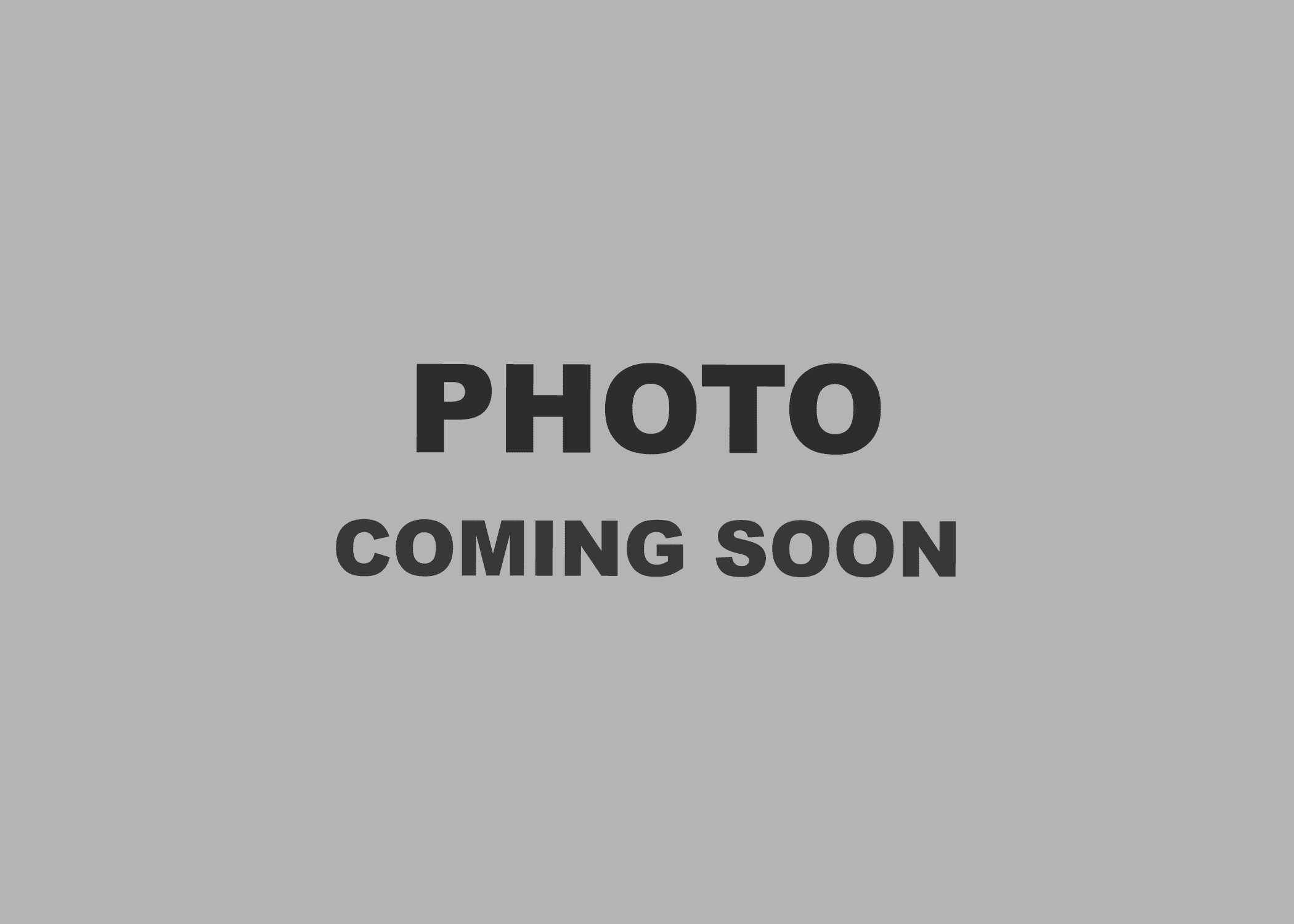 Gray placeholder image with the text "Photo Coming Soon" in bold, capitalized black letters.
